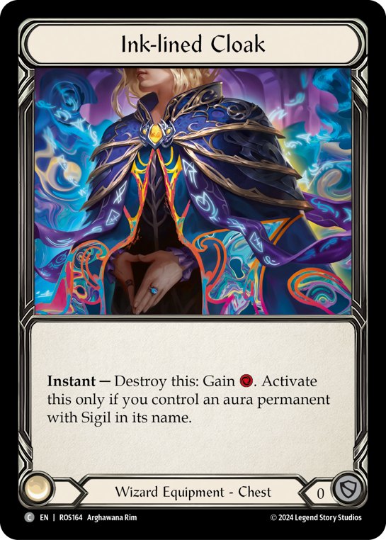Ink-lined Cloak - Cold Foil Ink-lined Cloak - Cold Foil