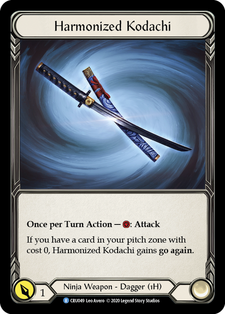Harmonized Kodachi, Reverse