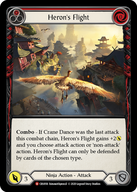 Heron's Flight - Unlimited - Rainbow Foil
