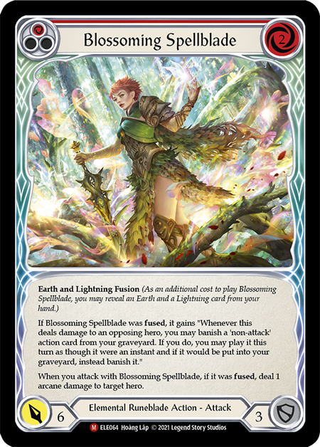 Blossoming Spellblade - Rainbow Foil