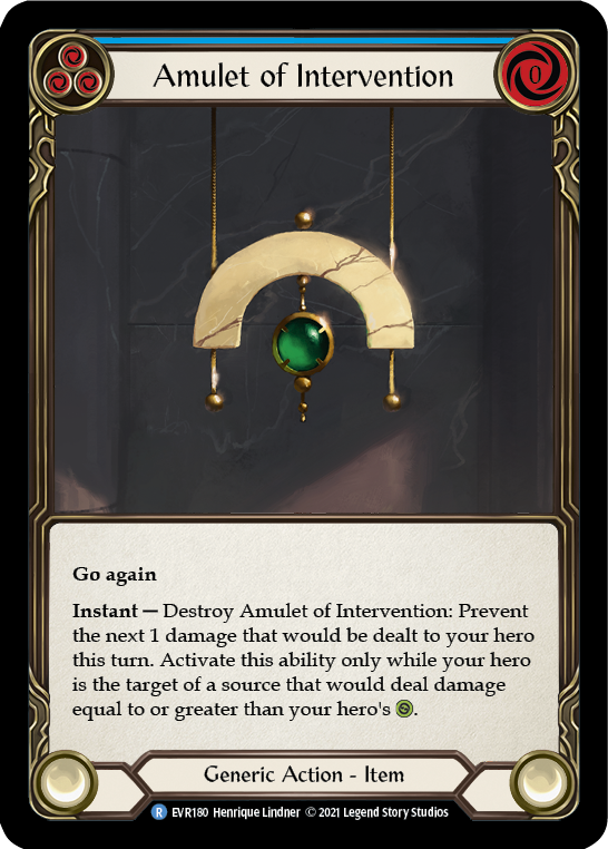 Amulet of Intervention - Cold Foil