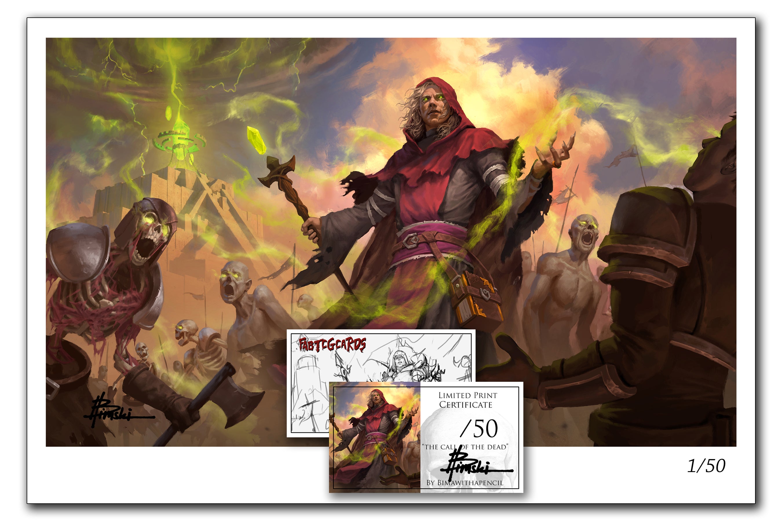 Necromancer themed playmat