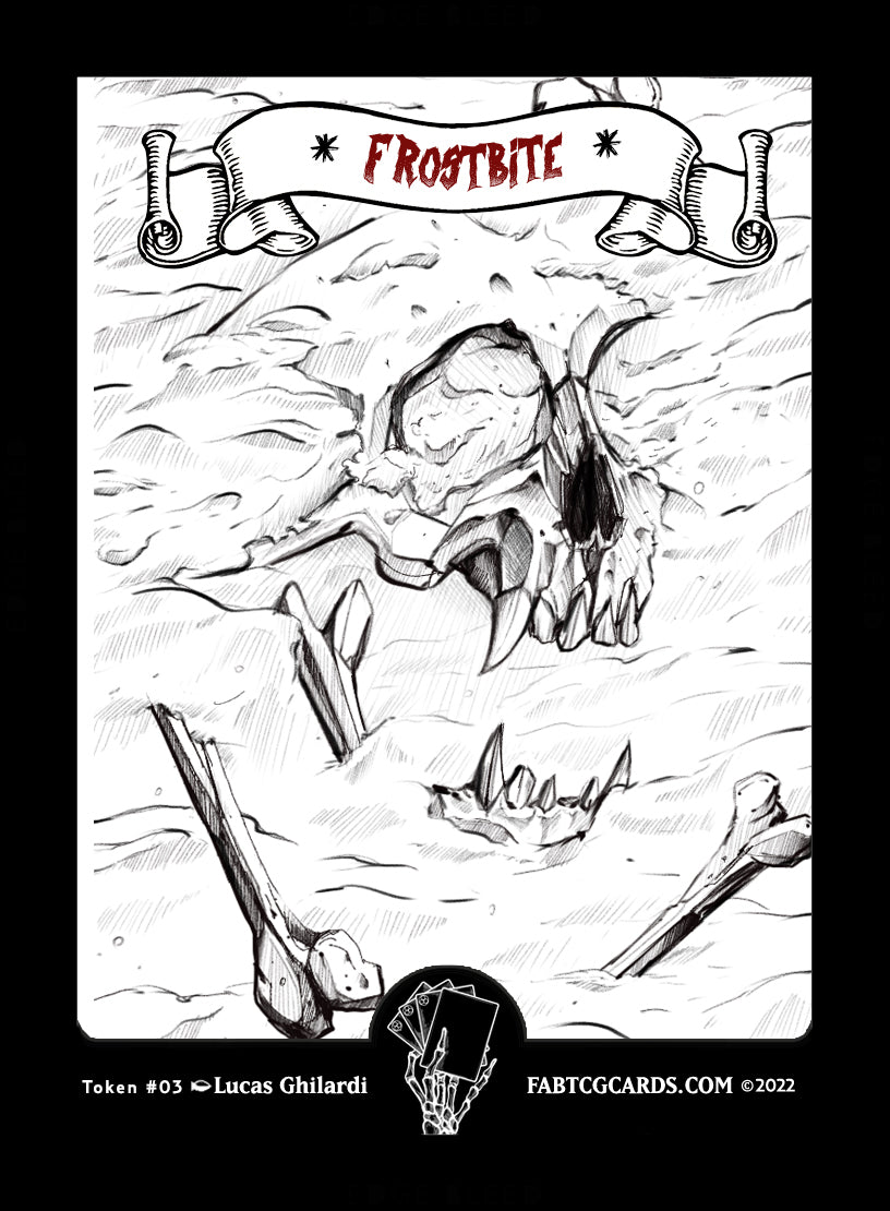 FAB TCG Cards Frostbite Token