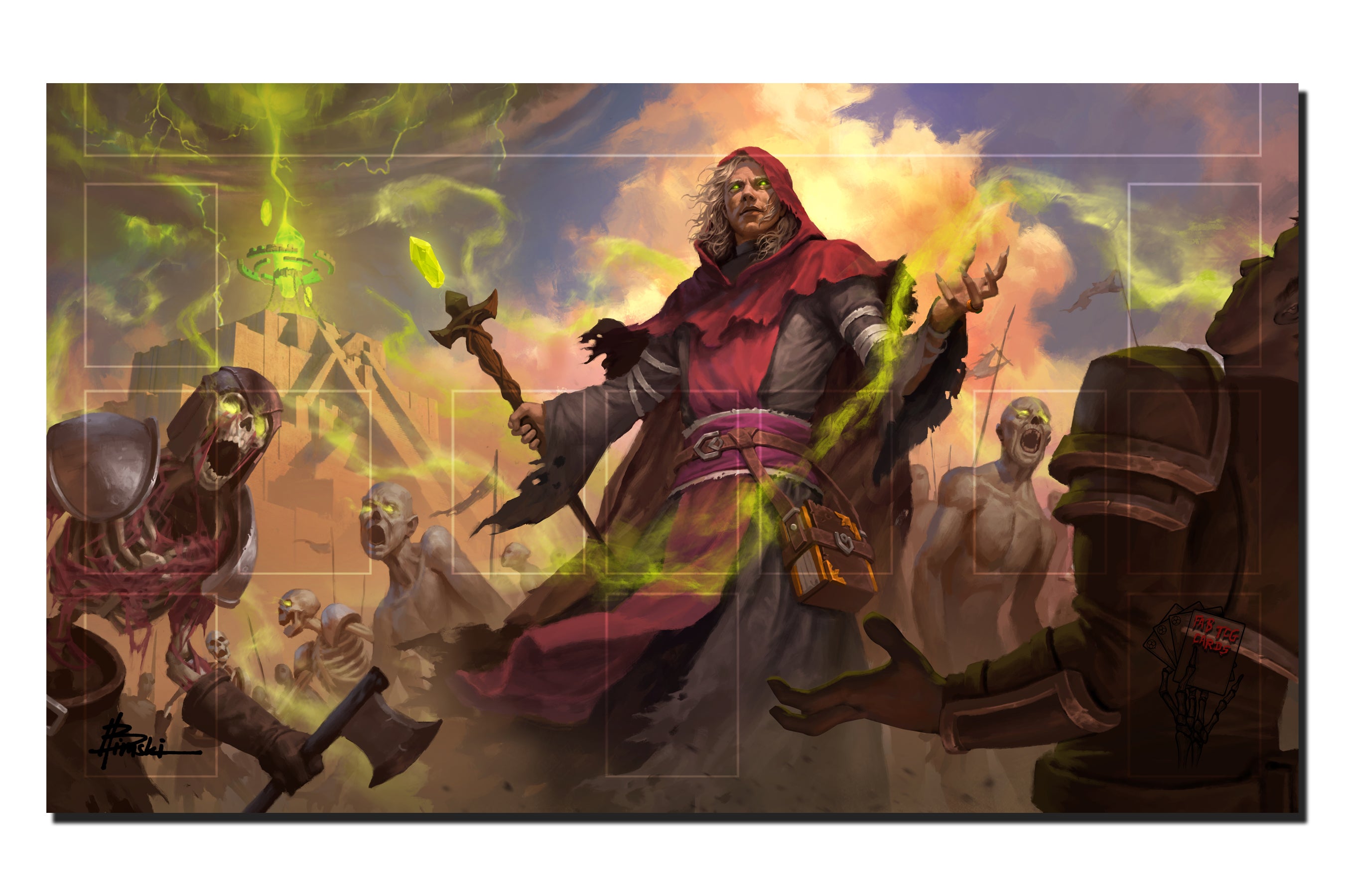 Necromancer themed playmat
