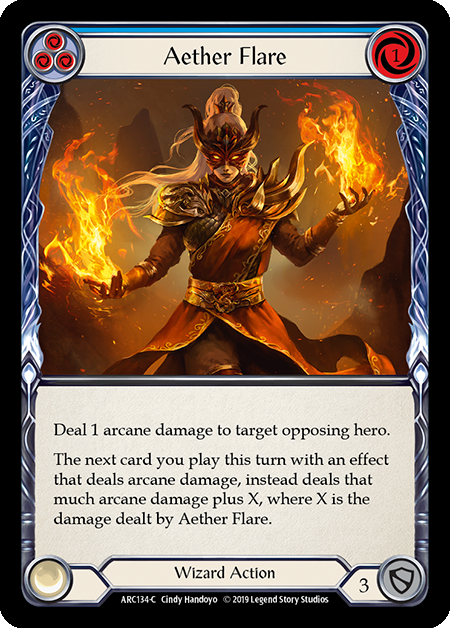 Aether Flare (Blue) - Rainbow Foil