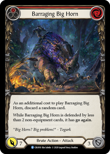 Barraging Big Horn (Red) - Rainbow Foil
