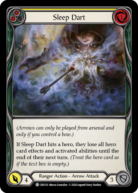 Sleep Dart (Yellow) - Rainbow Foil