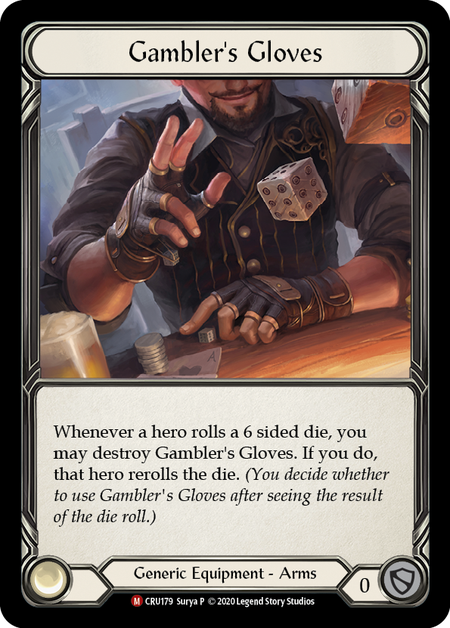 Gambler's Gloves - Unlimited - Rainbow Foil
