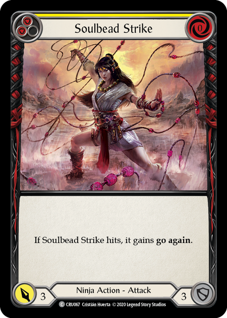 Soulbead Strike (Yellow) - Rainbow Foil