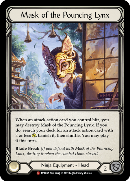 Mask of the Pouncing Lynx - Cold Foil