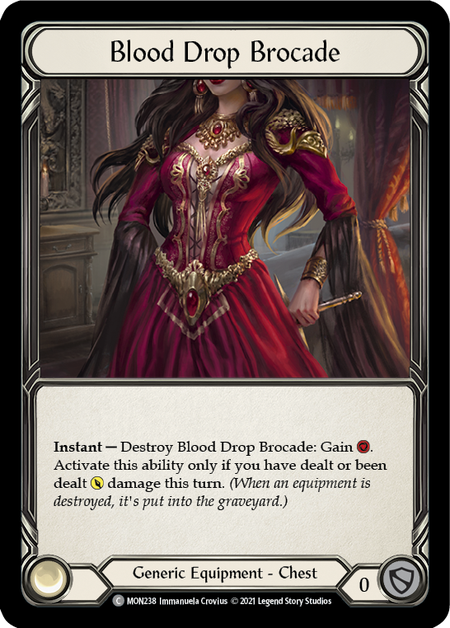 Blood Drop Brocade - Rainbow Foil