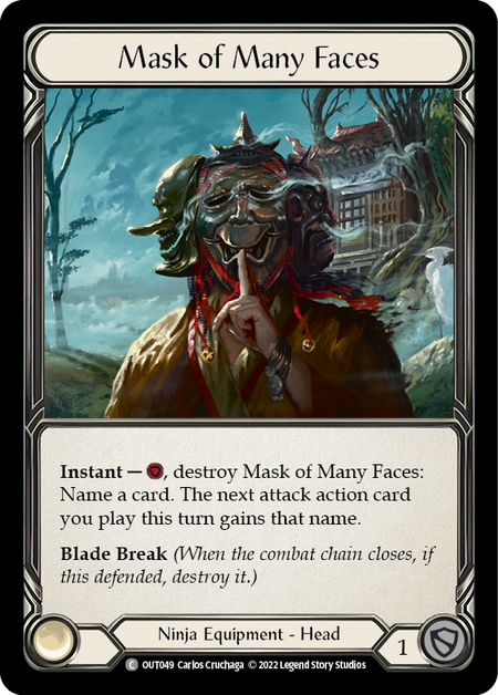 Mask of Many Faces - Cold Foil