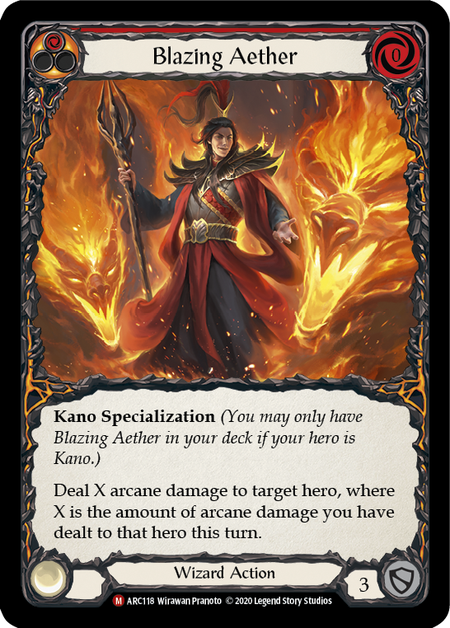 Blazing Aether - Unlimited - Rainbow Foil