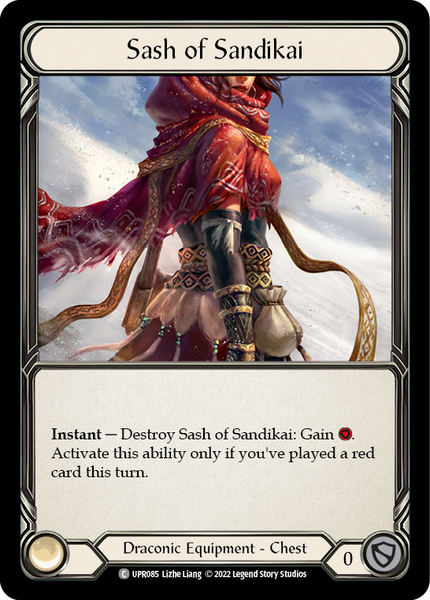 その他 Flesh and Blood savage sash cold foil Savage Sash | Armory Deck: Kayo | Star City Games