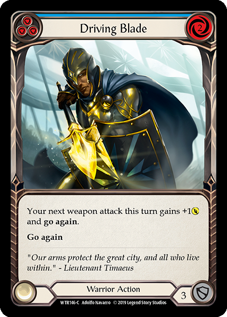 Driving Blade (Blue) - Rainbow Foil
