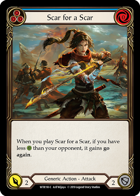 Scar for a Scar (Blue) - Rainbow Foil