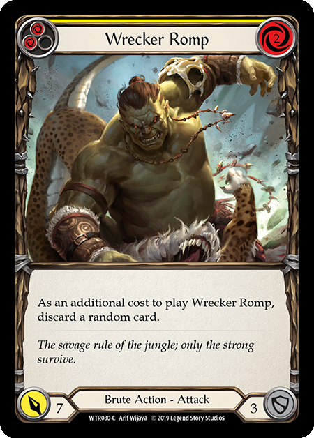 Wrecker Romp (Yellow) - Rainbow Foil