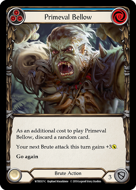 Primeval Bellow (Blue) - Rainbow Foil